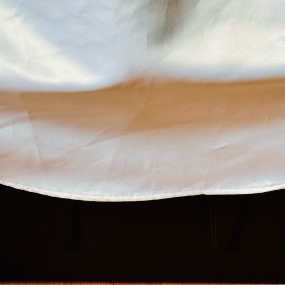 Vintage Y2K Debut Sz 5 Black and White Satin Gown with Beaded Floral Embroidery - Picture 8 of 16